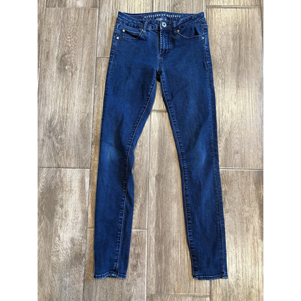 Articles of Society Women's Skinny Jeans Dark Wash Denim Size 24